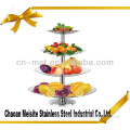 Hot new!!portable decorative fruit dish with 3 layers/fruit plate&dish&tray /cheap candy dishes
